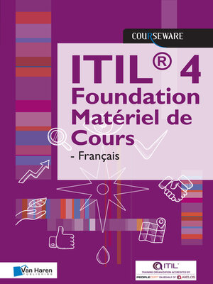 cover image of ITIL 4 Foundation Matériel de Cours--Français